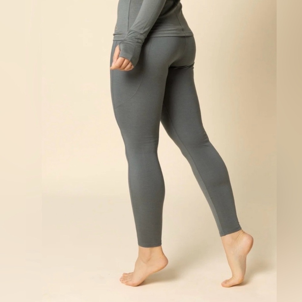 Black Merino Wool Leggings - S - Branwyn